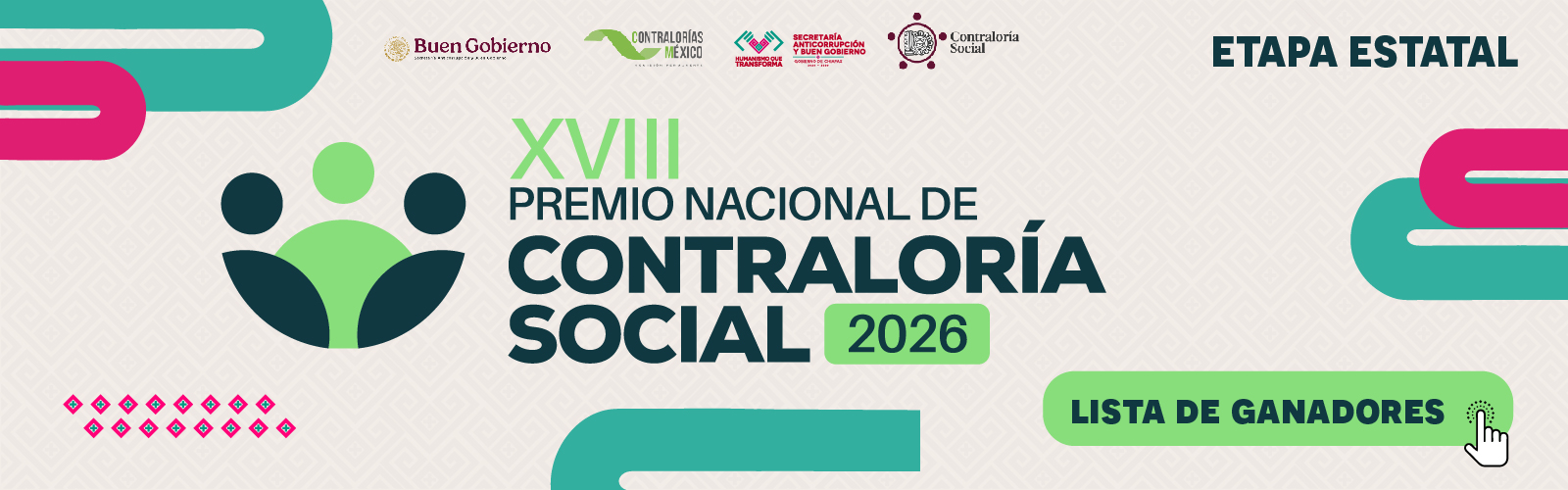 Ganadores del Premio Nacional de Contraloría Social